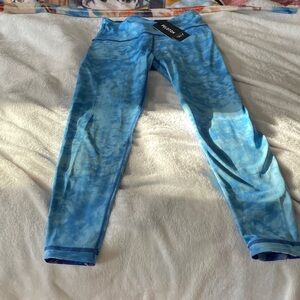 Peloton Sky Blue Tie-Dye Leggings